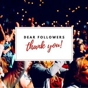 Poshers, Thank You for all your likes, shares and follows!